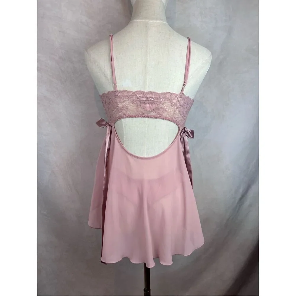 Vintage Y2K Victoria’s Secret Baby Doll Lingerie Set 2pc Panty